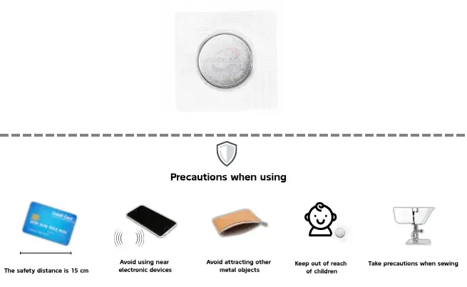 Precautions for using sew-in magnet