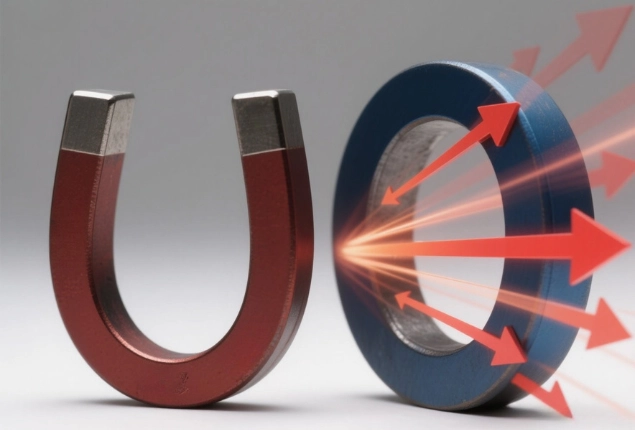 Continuously changing magnetic fields cause magnet demagnetization