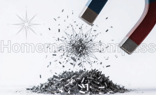 Bussola magnetica di fortuna