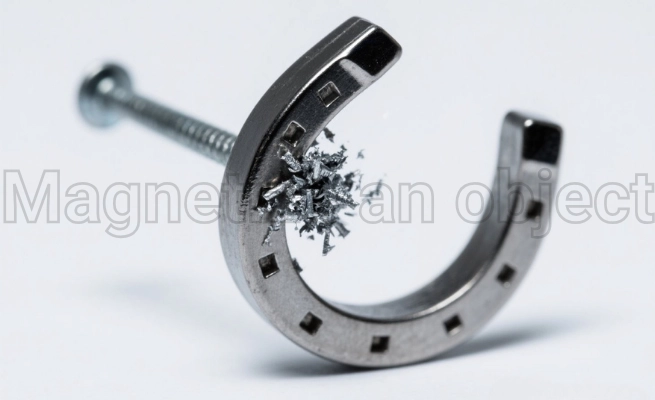 Il chiodo in acciaio è magnetizzato