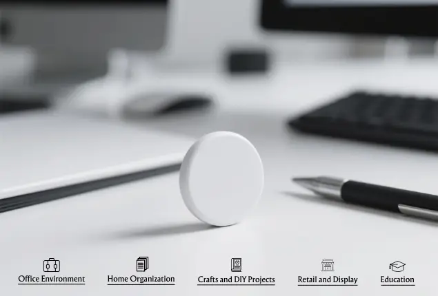 White magnets used in offices