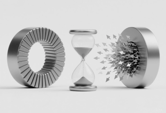 Reverse magnetic field causes magnet demagnetization