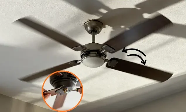 Ceiling fan wobbling during operation