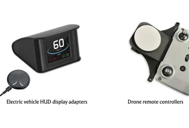 Electric vehicle HUD display adapters