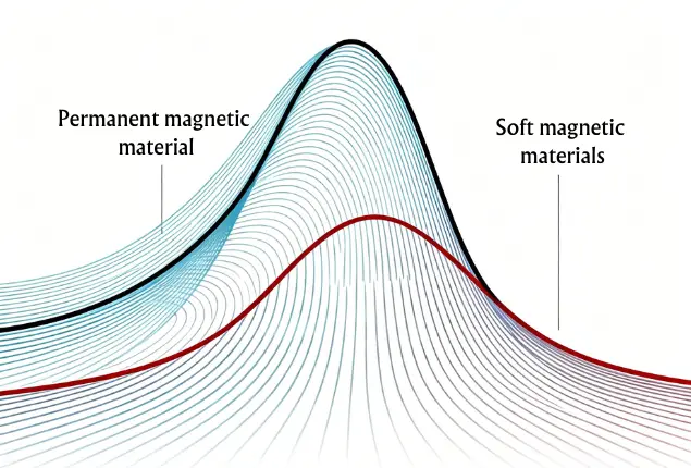 Efecto del aumento de temperatura sobre la intensidad del campo magnético en materiales magnéticos permanentes y blandos