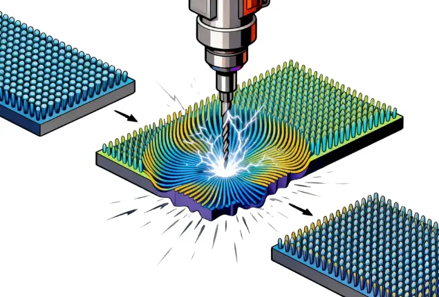 El impacto mecánico altera la estructura interna de los dominios magnéticos de los materiales magnéticos