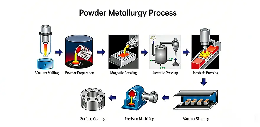 Proceso pulvimetalúrgico