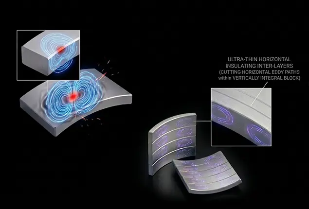 How Segmented Magnets Reduce Eddy Current Loss