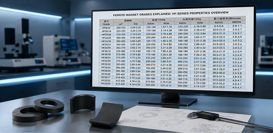 How to Choose the Right Ferrite Magnet Grade