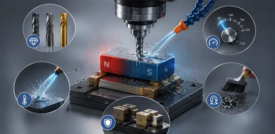 Minimum Requirements for Machining Magnetized Magnets