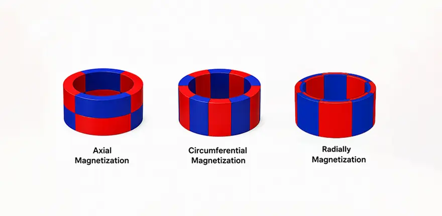 Multipole Ring Magnets classified by magnetization direction