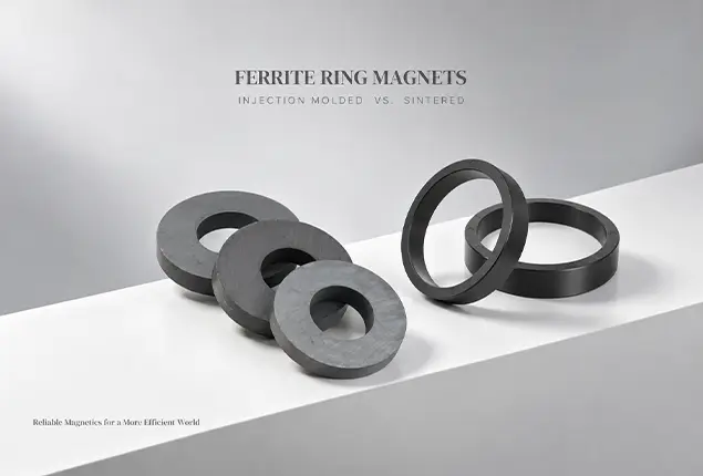 Injection Molded Ferrite Ring Magnets vs. Sintered Ferrite Ring Magnets