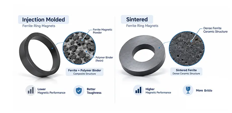 How manufacturing process affects the final ring magnet